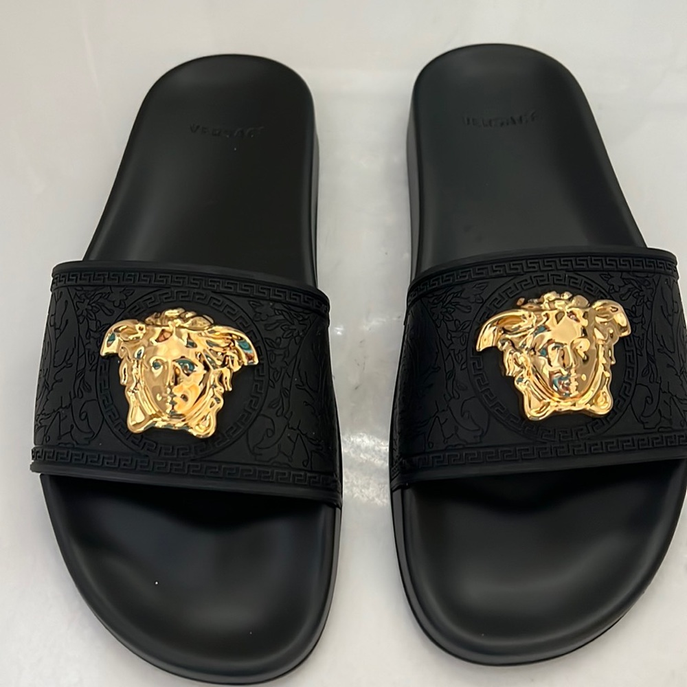 NEW Versace rubber pool slides